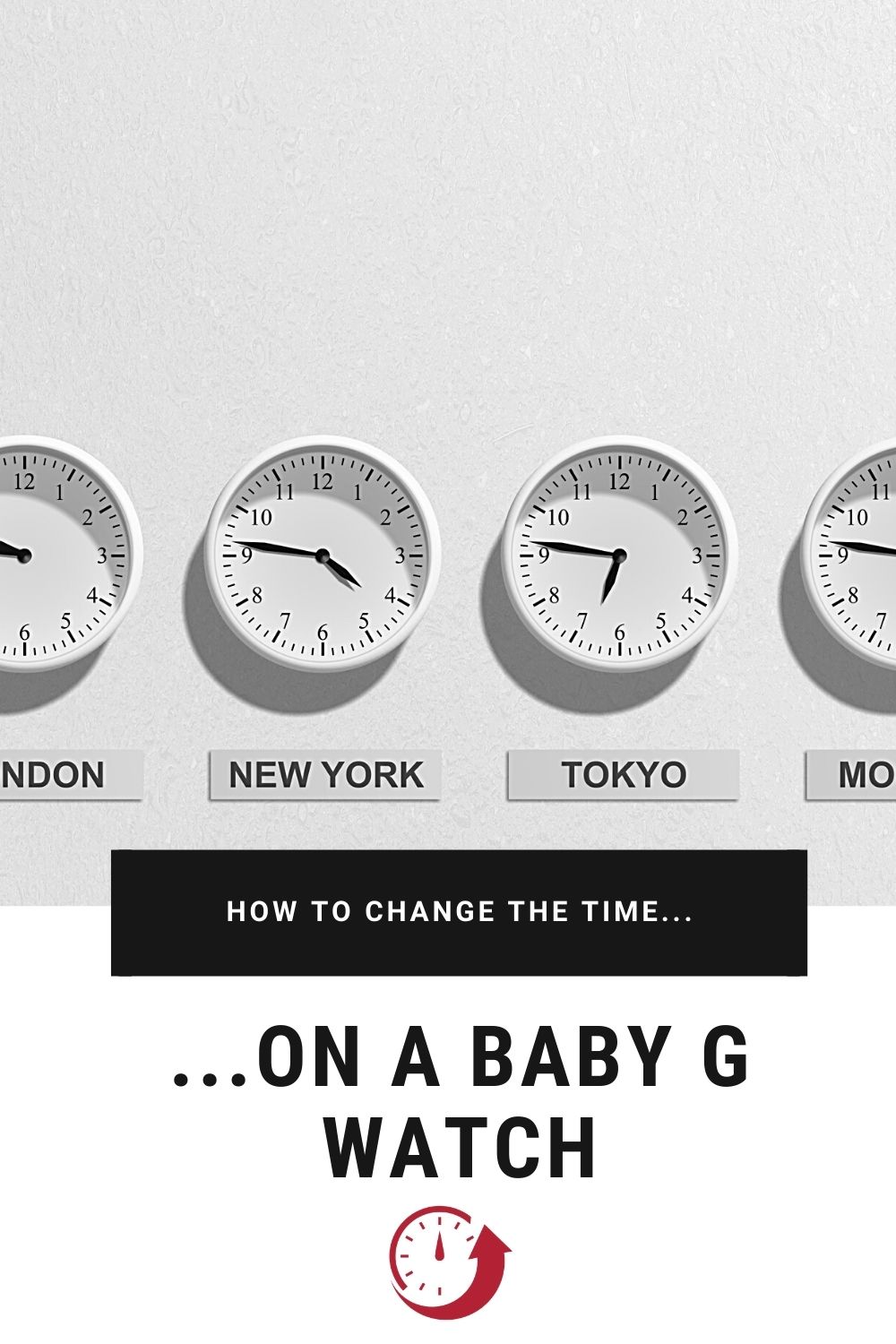 Baby g watch online change time