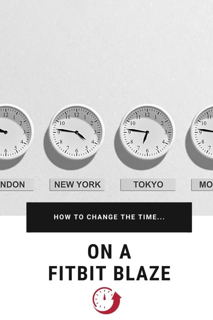 how to change the time on my fitbit blaze